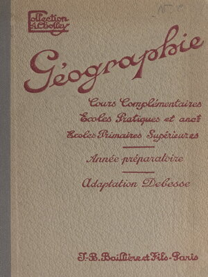 cover image of Géographie générale